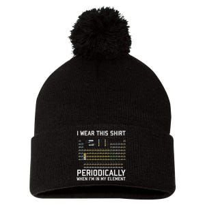 I Wear This Periodically Chemistry Puny Pom Pom 12in Knit Beanie