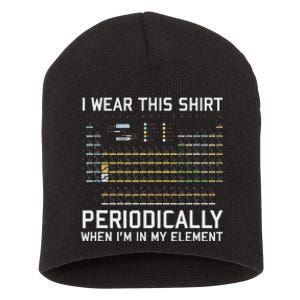 I Wear This Periodically Chemistry Puny Short Acrylic Beanie