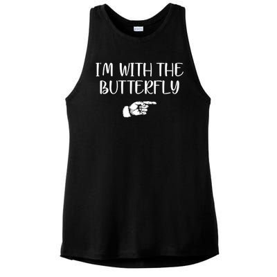 I'm With The Butterfly Ladies PosiCharge Tri-Blend Wicking Tank