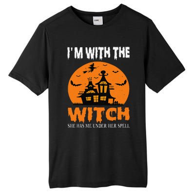 IM With The Witch She Has Me Under Her Spell Halloween Tall Fusion ChromaSoft Performance T-Shirt