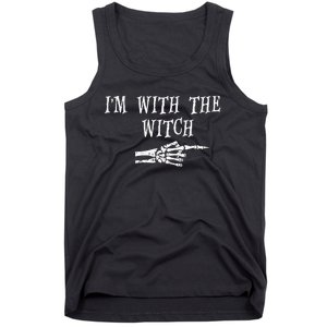 IM With The Witch Funny Halloween His And Her Outfit Tank Top