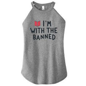 Im With The Banned Banned Books Reading Books Women's Perfect Tri Rocker Tank