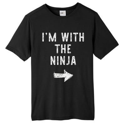 Im With The Ninja Costume Halloween Matching Couple Tall Fusion ChromaSoft Performance T-Shirt