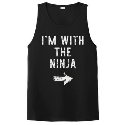 Im With The Ninja Costume Halloween Matching Couple PosiCharge Competitor Tank