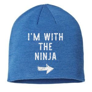 Im With The Ninja Costume Halloween Matching Couple Sustainable Beanie