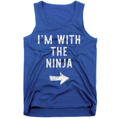 Im With The Ninja Costume Halloween Matching Couple Tank Top