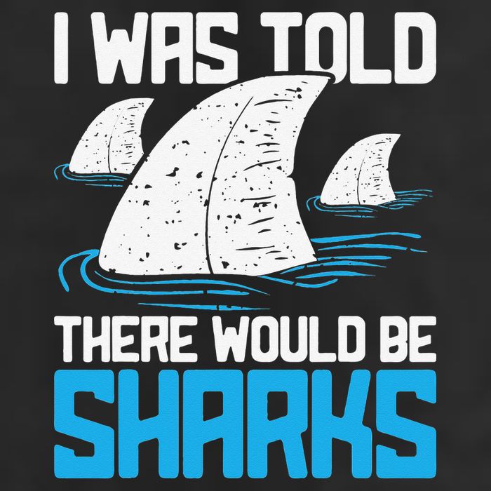 I Was Told There Would Be Sharks Biologist Shark Lovers Golf Towel