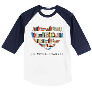 Im With The Banned Books Read Banned Books Lover Baseball Sleeve Shirt