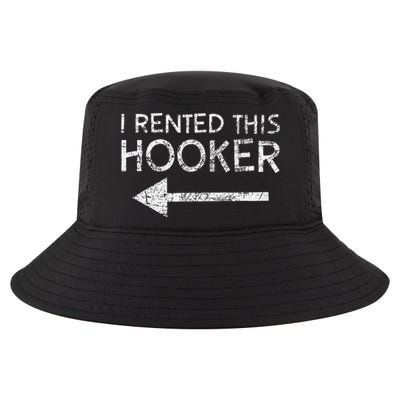 i rented this hooker left funny quote  Cool Comfort Performance Bucket Hat