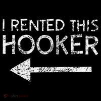 i rented this hooker left funny quote  Sustainable Bucket Hat