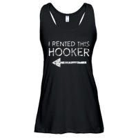 i rented this hooker left funny quote  Ladies Essential Flowy Tank