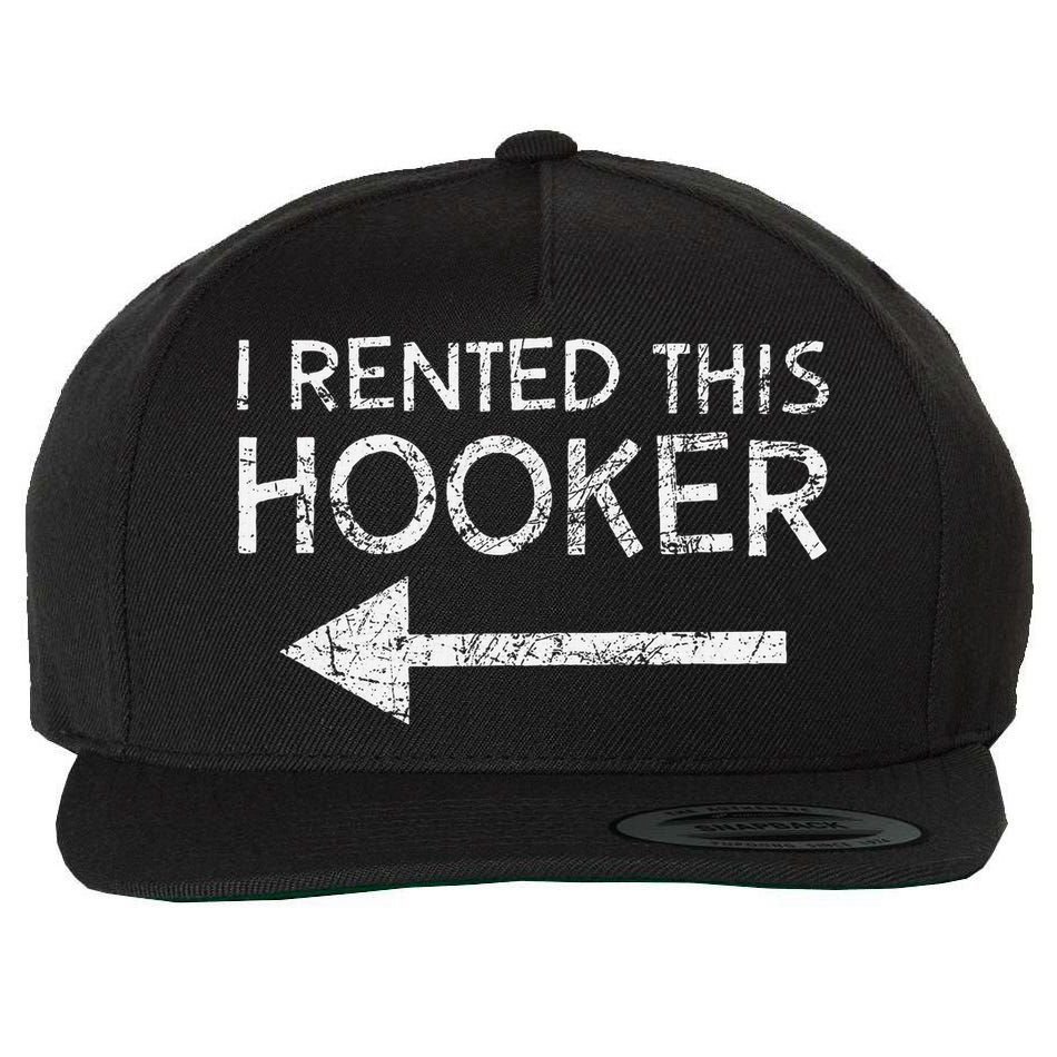 i rented this hooker left funny quote  Wool Snapback Cap