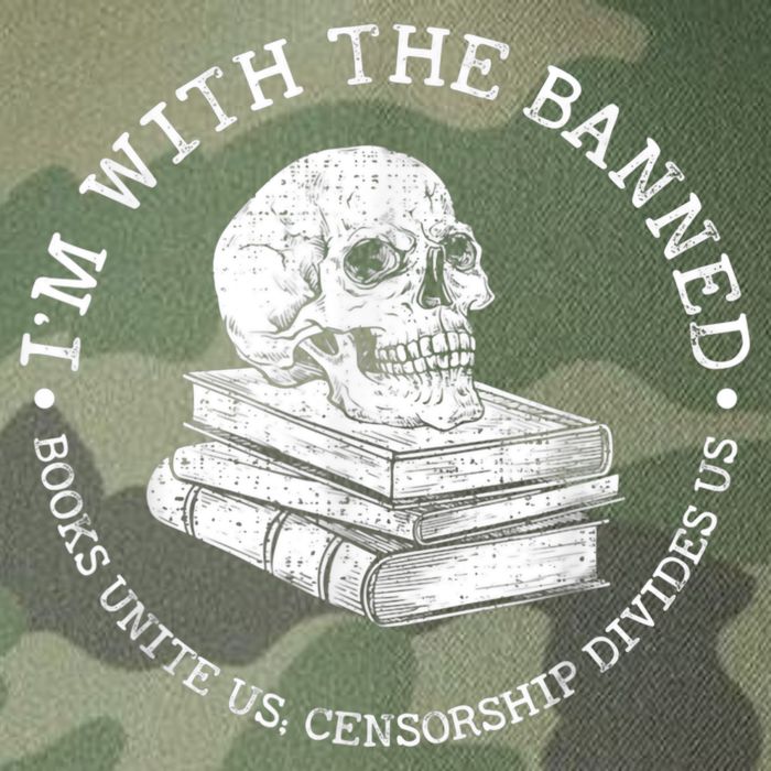 I'm With The Banned Books Funny Book Lover Librarian Reading Legacy Tie Dye Trucker Hat