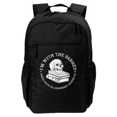 I'm With The Banned Books Funny Book Lover Librarian Reading Backpack