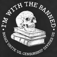 I'm With The Banned Books Funny Book Lover Librarian Reading 12oz Stainless Steel Coffee Mug