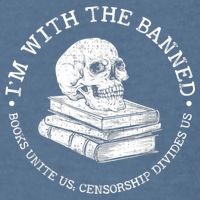 I'm With The Banned Books Funny Book Lover Librarian Reading Garment-Dyed Sweatshirt