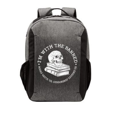 I'm With The Banned Books Funny Book Lover Librarian Reading Vector Backpack