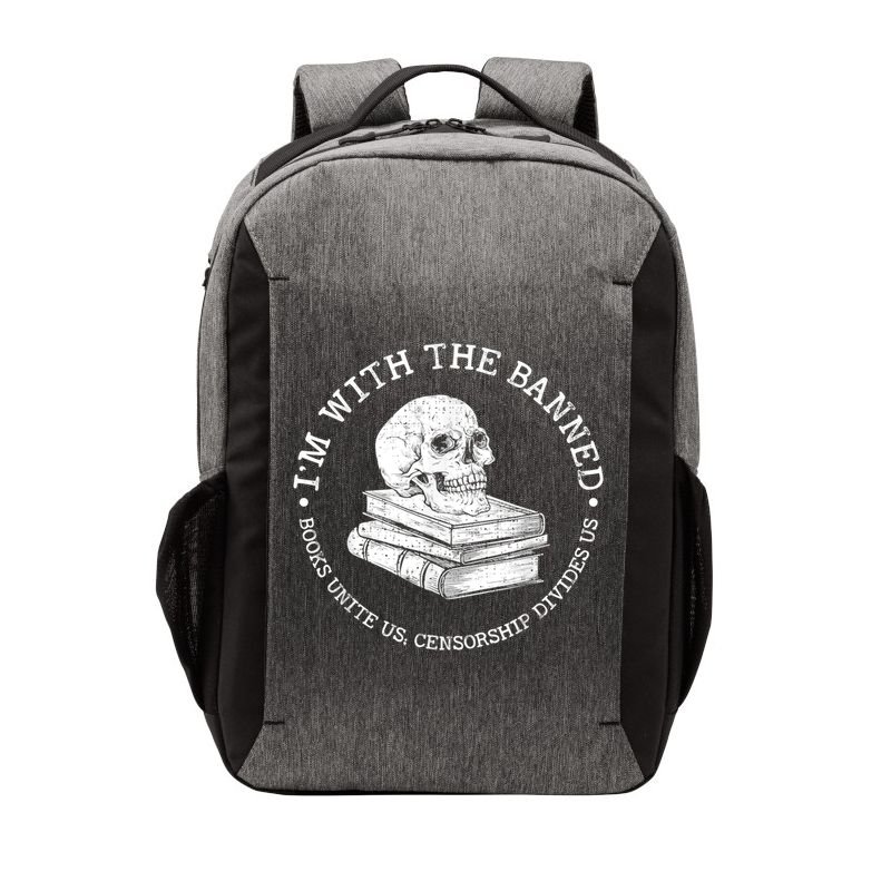 I'm With The Banned Books Funny Book Lover Librarian Reading Vector Backpack