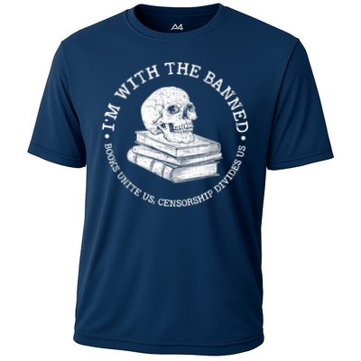 I'm With The Banned Books Funny Book Lover Librarian Reading Performance Shirt