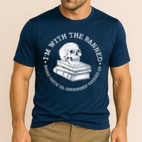 I'm With The Banned Books Funny Book Lover Librarian Reading Performance Shirt