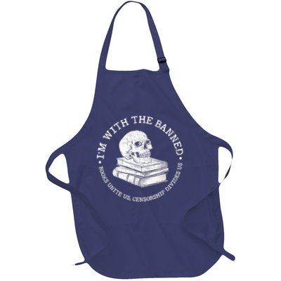 I'm With The Banned Books Funny Book Lover Librarian Reading Apron