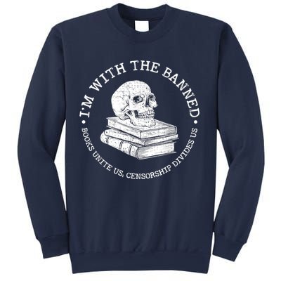 I'm With The Banned Books Funny Book Lover Librarian Reading Sweatshirt