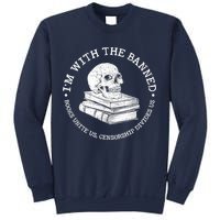 I'm With The Banned Books Funny Book Lover Librarian Reading Sweatshirt