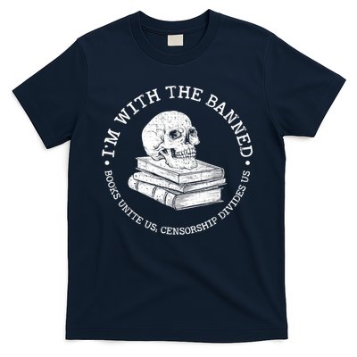 I'm With The Banned Books Funny Book Lover Librarian Reading T-Shirt