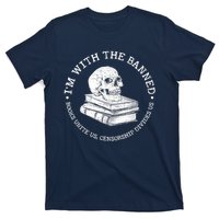 I'm With The Banned Books Funny Book Lover Librarian Reading T-Shirt