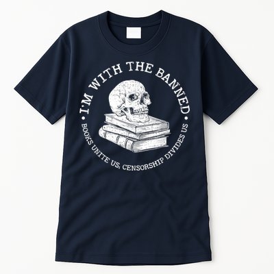 I'm With The Banned Books Funny Book Lover Librarian Reading Tall T-Shirt