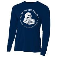 I'm With The Banned Books Funny Book Lover Librarian Reading Cooling Performance Long Sleeve Crew