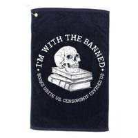 I'm With The Banned Books Funny Book Lover Librarian Reading Golf Towel