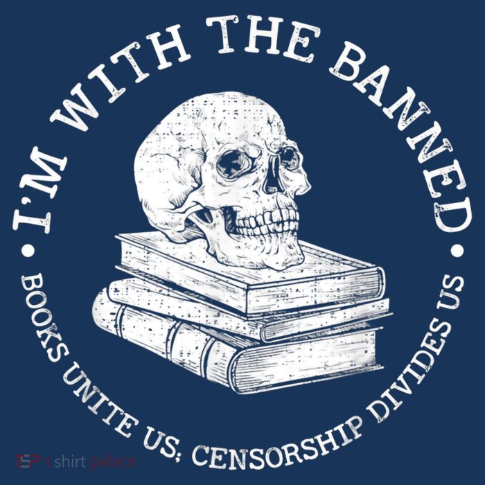 I'm With The Banned Books Funny Book Lover Librarian Reading Kids T-Shirt