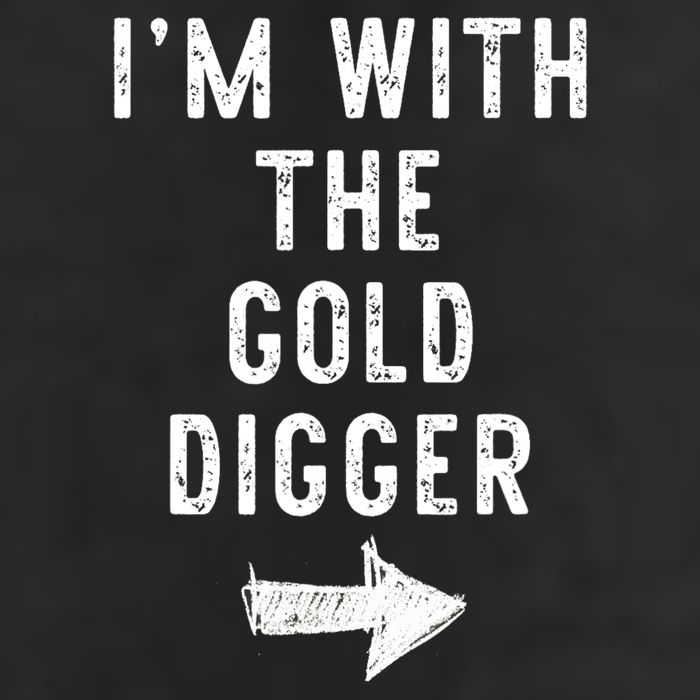 IM With The Gold Digger Costume Halloween Matching Couple Adult Drive Performance Visor