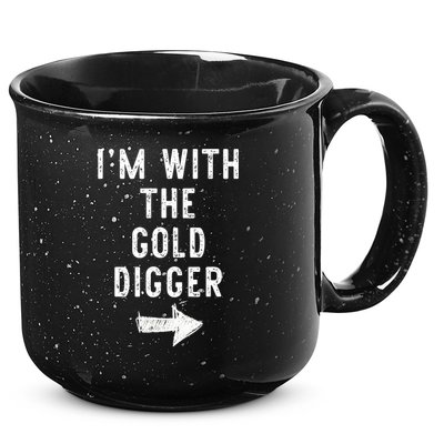 IM With The Gold Digger Costume Halloween Matching Couple 15oz Campfire Ceramic Mug