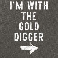 IM With The Gold Digger Costume Halloween Matching Couple Cotton Canvas Backpack
