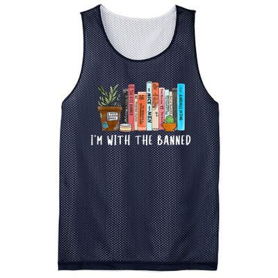 I'm With The Banned Books I Read Banned Books Lovers Sweatshirt Mesh Reversible Basketball Jersey Tank