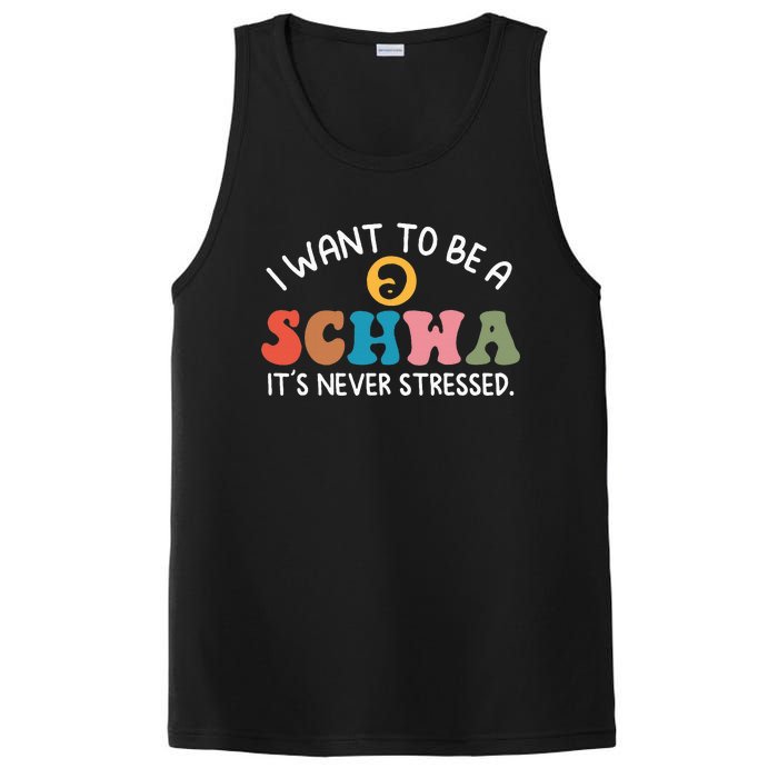 I Want To Be A Schwa Its Never Stressed Science Of Reading PosiCharge Competitor Tank