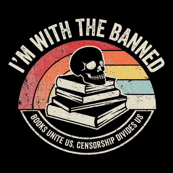 IM With The Banned Books Unite Us Censorship Divides Us 7-Panel Snapback Hat