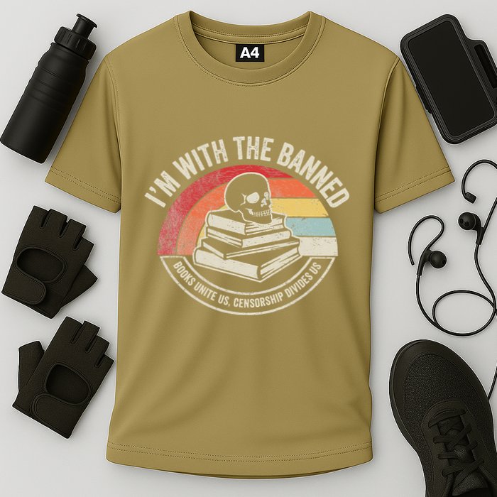 IM With The Banned Books Unite Us Censorship Divides Us Cooling Performance Crew T-Shirt