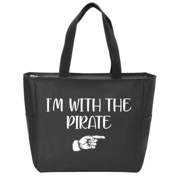 Im With The Pirate Zip Tote Bag