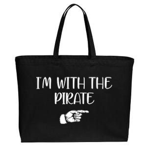 Im With The Pirate Cotton Canvas Jumbo Tote