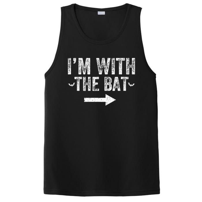 I'm With The Bat Costume Halloween Matching Couple PosiCharge Competitor Tank