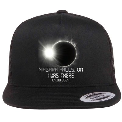 I Was There Total Solar Eclipse Niagara Falls On Canada Flat Bill Trucker Hat