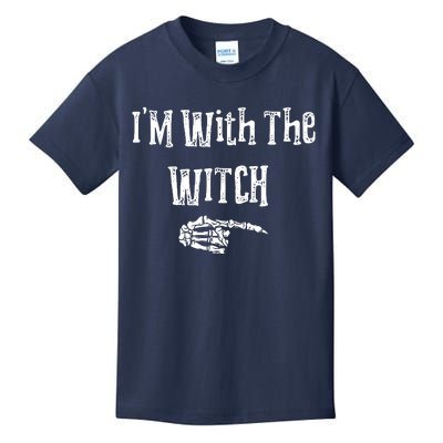 I'm With The Witch Tee Funny Halloween Kids T-Shirt