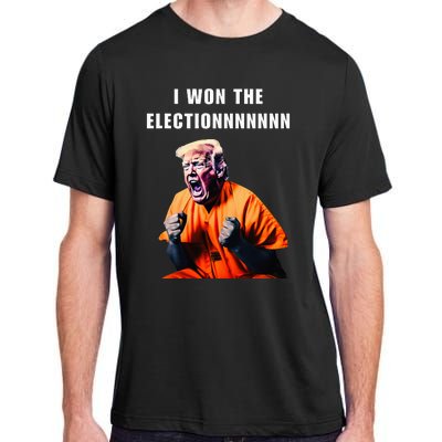 I Won The Election Funny Trump Prisoner Halloween Costume Adult ChromaSoft Performance T-Shirt