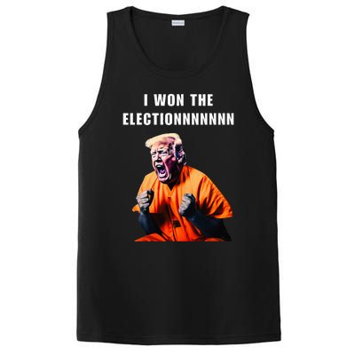 I Won The Election Funny Trump Prisoner Halloween Costume PosiCharge Competitor Tank