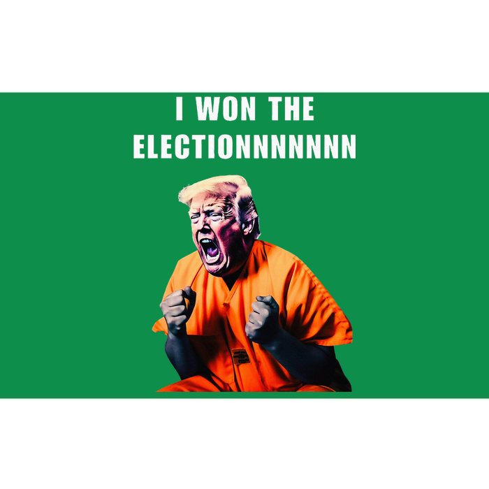 I Won The Election Funny Trump Prisoner Halloween Costume Bumper Sticker