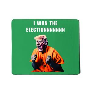 I Won The Election Funny Trump Prisoner Halloween Costume Mousepad