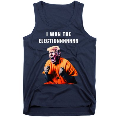 I Won The Election Funny Trump Prisoner Halloween Costume Tank Top